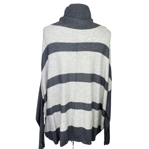 Stitch Fix l Colour Works Grey Cowl Neck Sweater, Medium - Picture 4 of 10